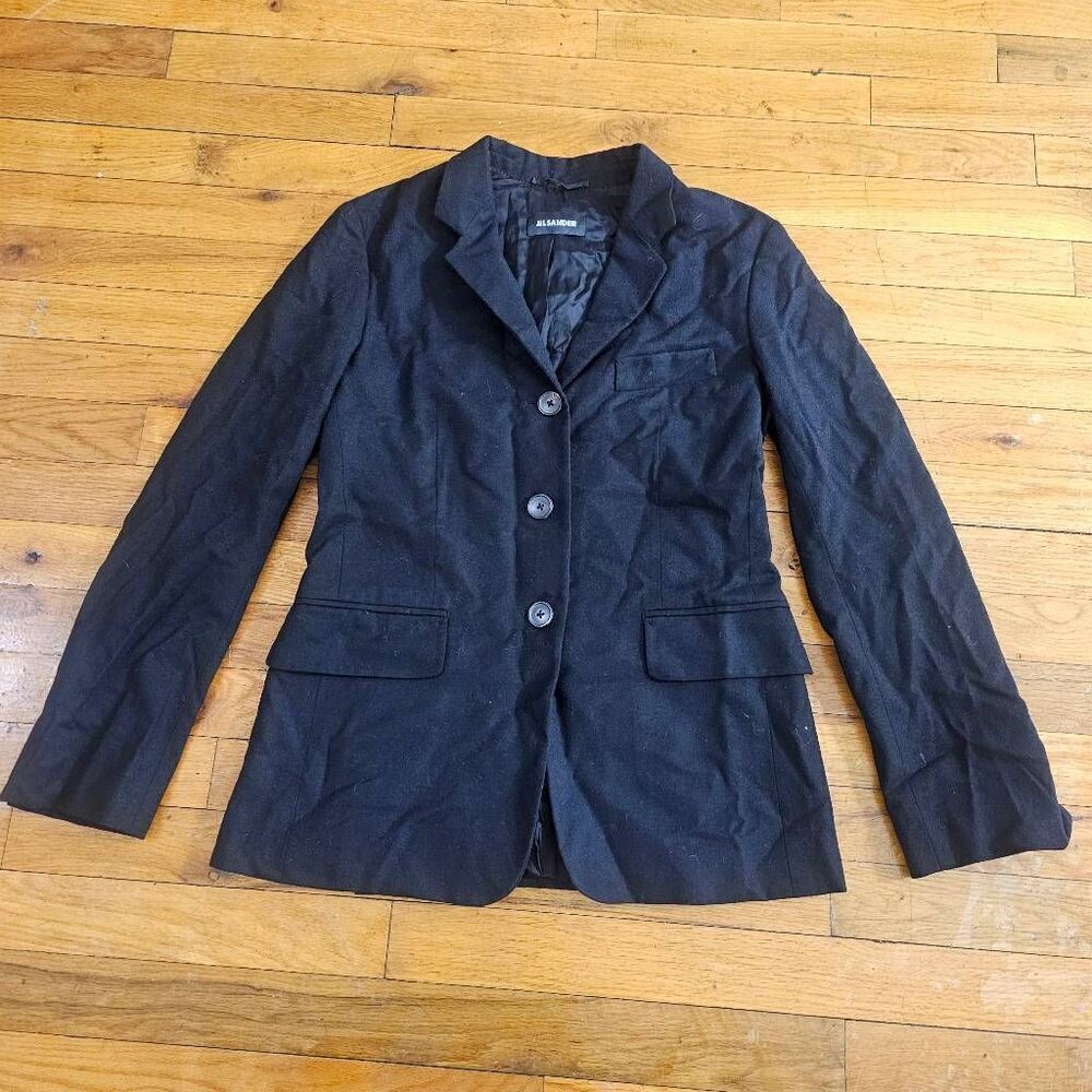Jil Sander Wool Blazer Jacket Coat Women's Size 36